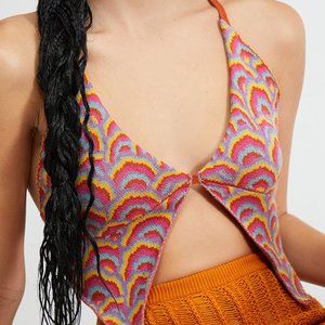 NWOT Milk It Eco Tropic Drape Sweater Top